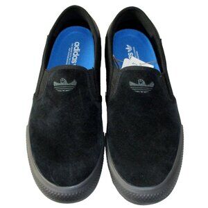 Adidas Men's Shmoofoil Slip On Suede Skateboarding Shoes Black Sizes NIB